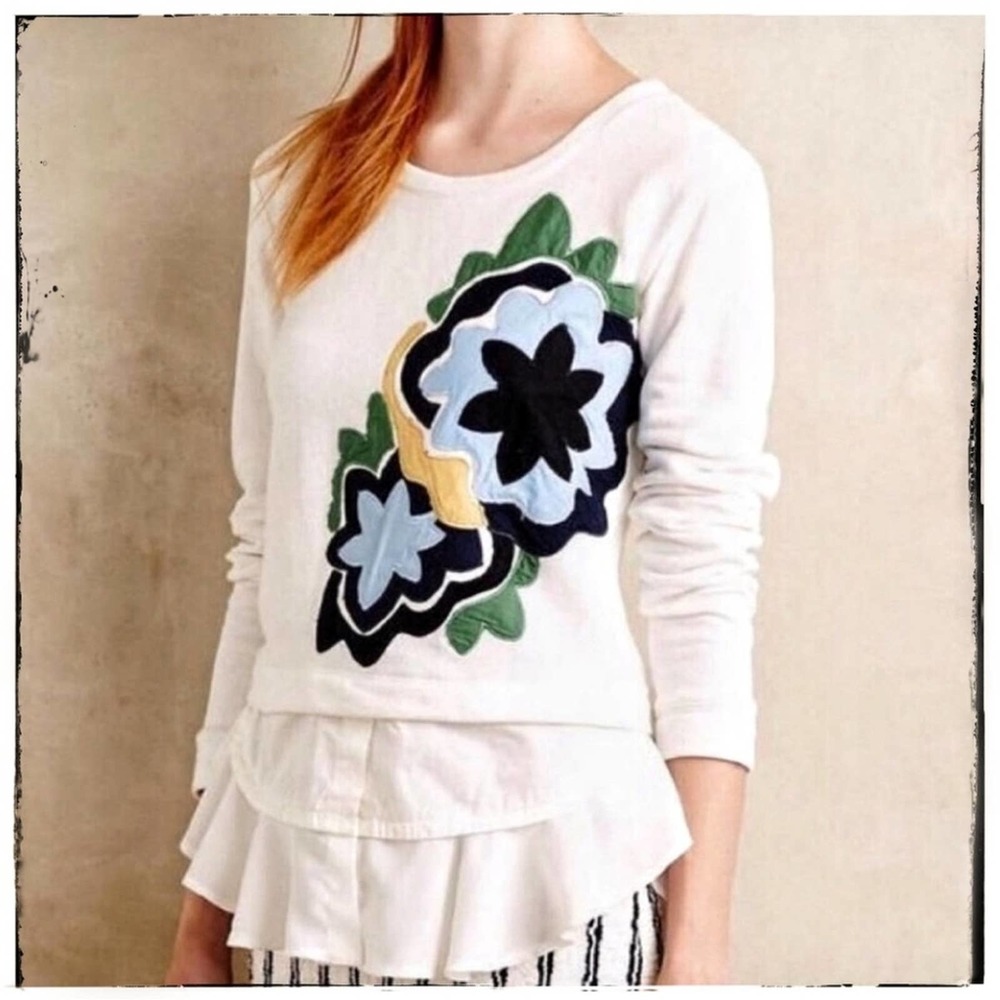 Little Yellow Button Rosalie Sweatshirt Size S